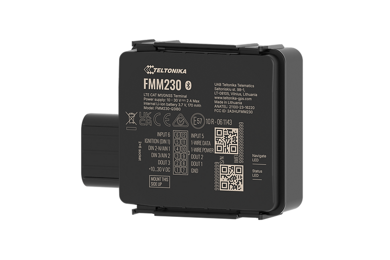 Teltonika FMM230 (North America) 4G LTE Cat M1 IP67 Water-Resistant GPS Tracker