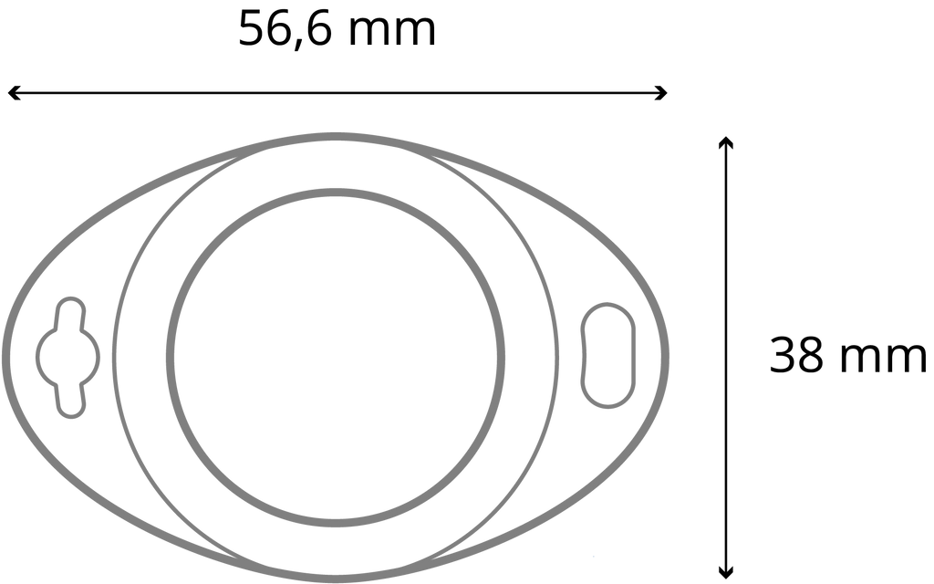 Teltonika Eye Sensor dimensions