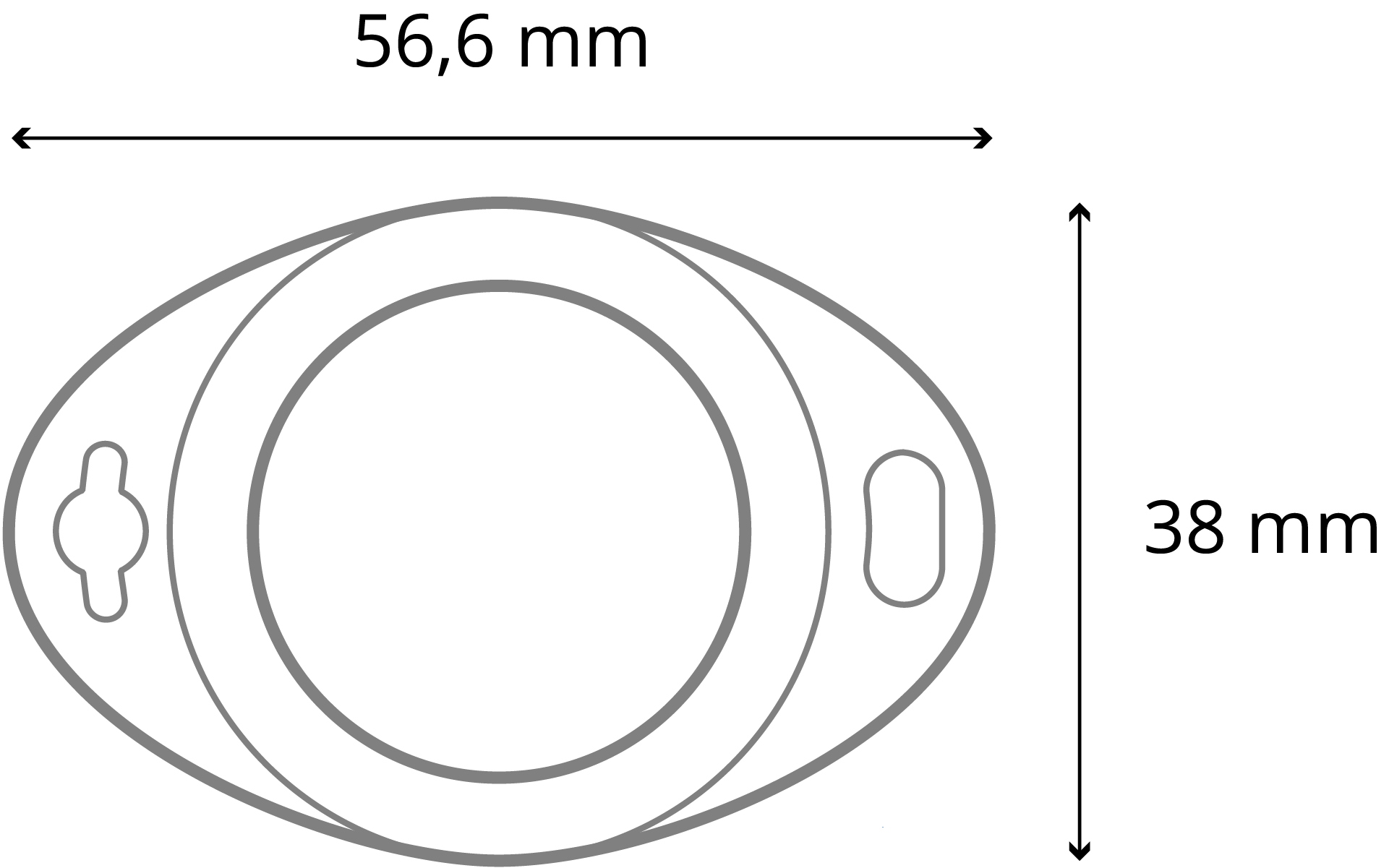 Teltonika Eye Sensor dimensions